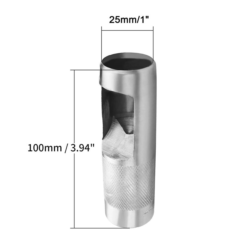 Utoolmart 25mm/1" Round Hollow Punch Leather Craft Punch Tool, Round Carbon Steel Leather Craft Hollow Hole Punch Cutter, 1 Pcs - Image 2